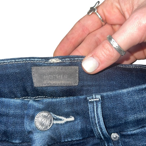 Mother Women's High Waisted Looker Ankle Fray Jeans In Tongue and Chic Size 25 - Picture 6 of 13